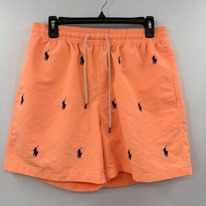Polo Ralph Lauren Men's All Over Pony Swim Trunks Size M Shorts Preppy Beach